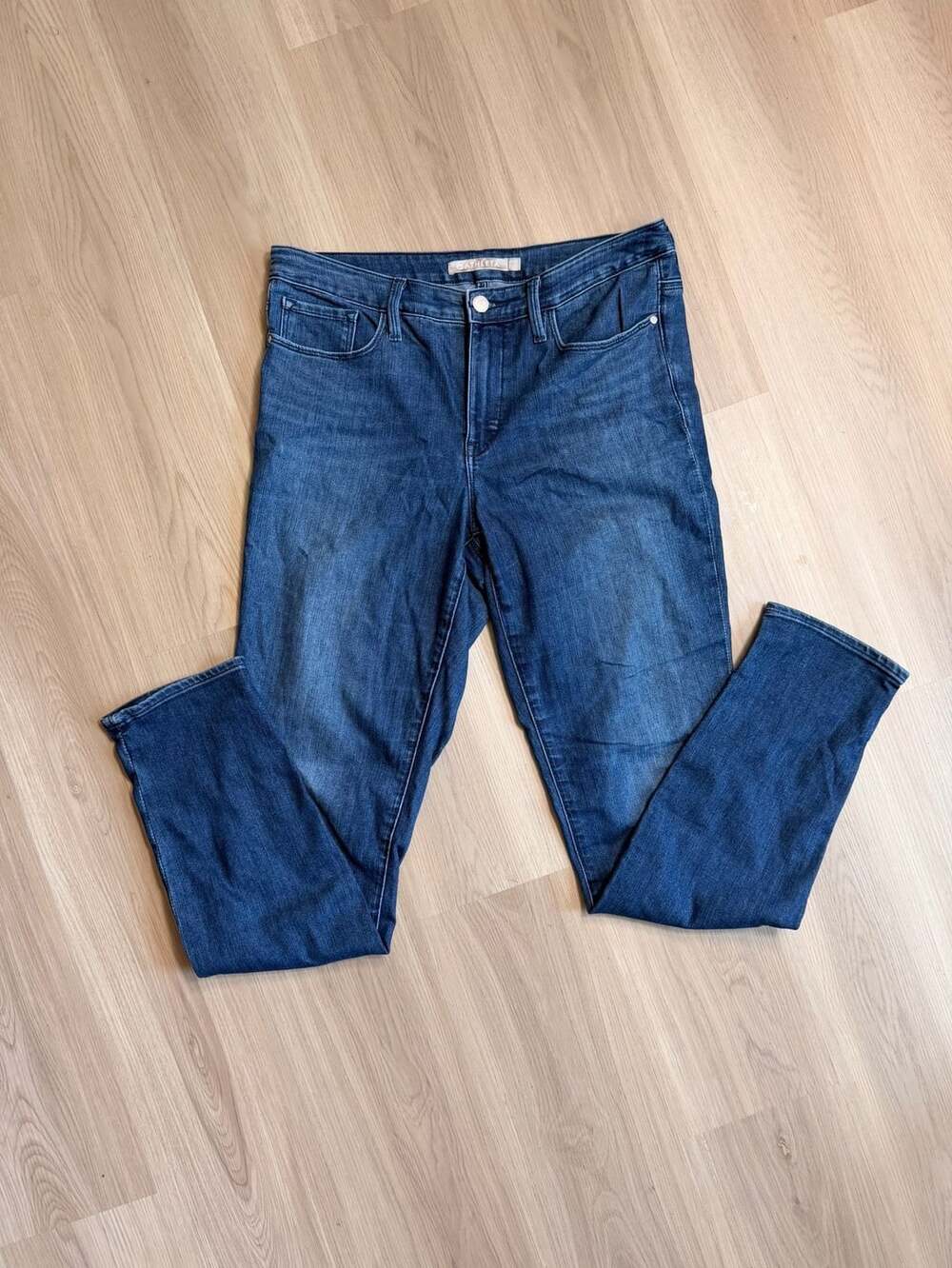 Athleta Sculptek tall length Jeans Size 12T Blue Denim Skinny Pants